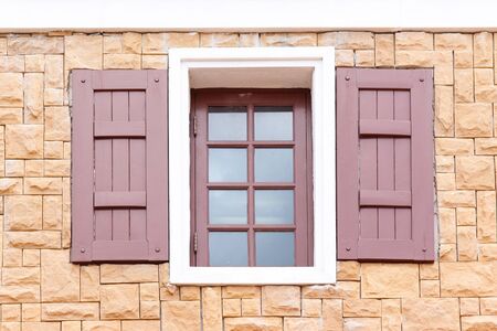 vintage wooden window tuscany style