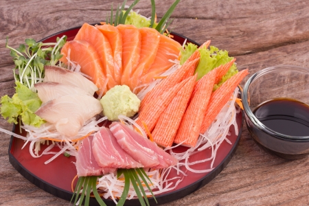 sashimi setsの写真素材