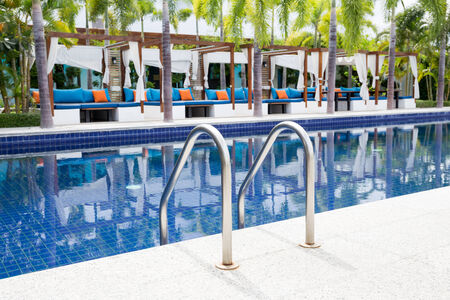 Swimming pool with stairのeditorial素材