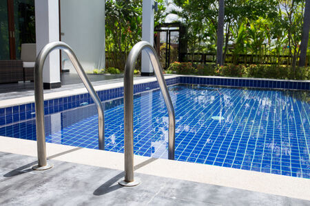 Swimming pool with stairのeditorial素材