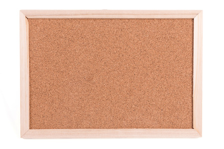 cork board isolated on white backgroundの写真素材