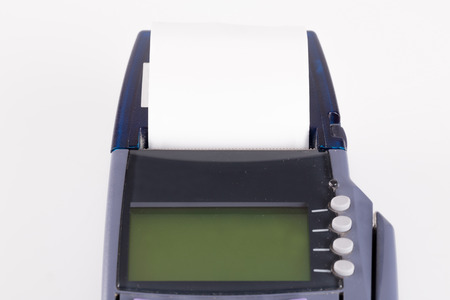 Transaction Paper On Credit card machineの写真素材