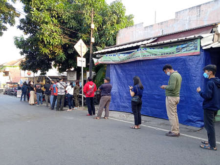 Editorial Photo, Indonesia, East Jakarta, Kramat Jati 07 Juli 2021, Police Office used for Covid-19...