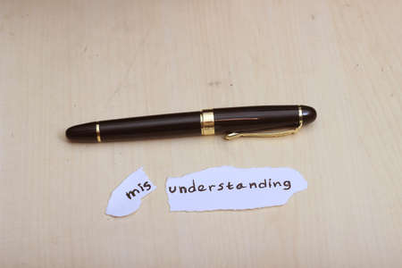 Photo, Ilustration for Change Misunderstanding into understandingの写真素材