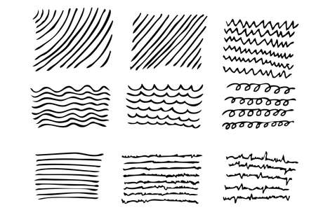 Scribble Hand Draw Sketch Pattern wave, diagonal, curl, sharp, for your design element
のイラスト素材