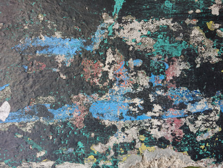 background, abstract blue brown yellow weathered yellow