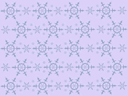 Light blue background with plenty of darker blue snowflakesのイラスト素材