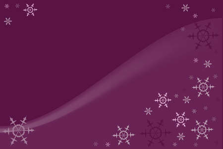 Violet background with colorful sowflakes and lighter curveのイラスト素材