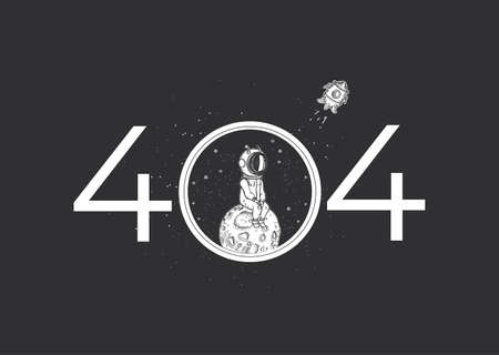 Page 404. Link to non-existent page. Space, astronomy.