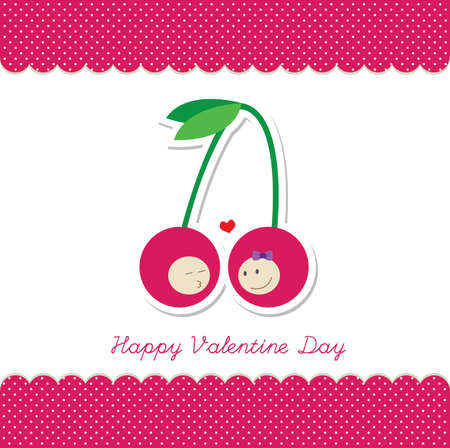 valentine day kiss and loveのイラスト素材