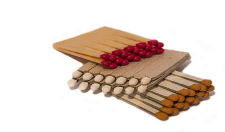 Matches isolated on whiteの写真素材