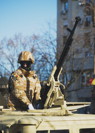 BUCHAREST, ROMANIA, DEC. 1: Military Parade on National Day of Romania, 1 December 2015