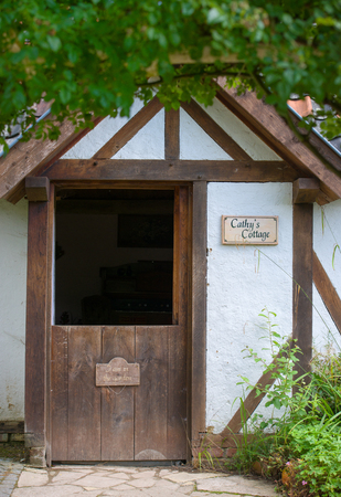 Landgraaf, Netherlands August 06  2017: Image of a cottage in the English garden of Park Mondo Verde.のeditorial素材