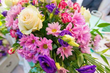 bouqet of colorful flowersの写真素材