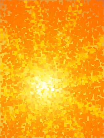 Abstract yellow and orange light burst square stylized vertical background.のイラスト素材