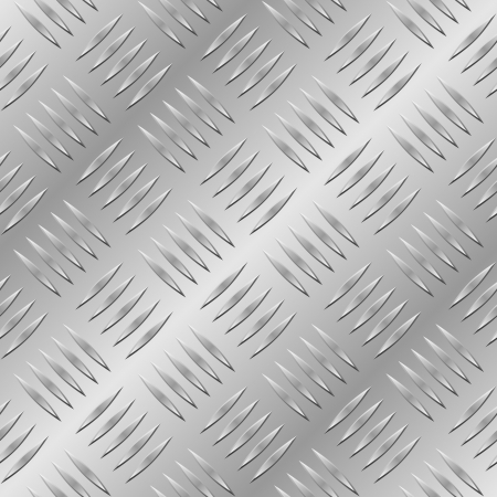 Diamond metal plate seamless pattern. のイラスト素材