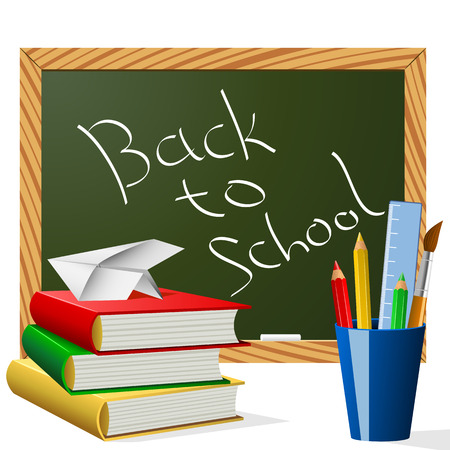 School year beginning concept illustration.のイラスト素材