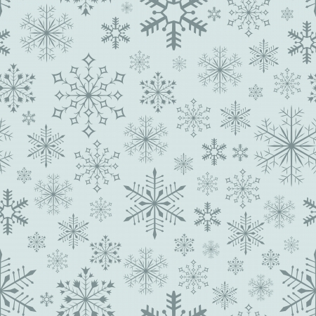 Abstract seamless light blue snowflake background のイラスト素材