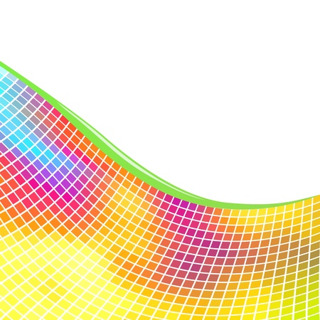 Colorful mosaic background with white copy space.のイラスト素材