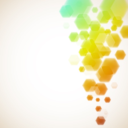 Colorful hexagons background のイラスト素材