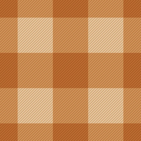 Seamless classic brown plaid checkered cloth vector pattern.のイラスト素材