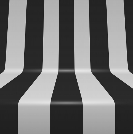Black and white bent vertical stripes background のイラスト素材