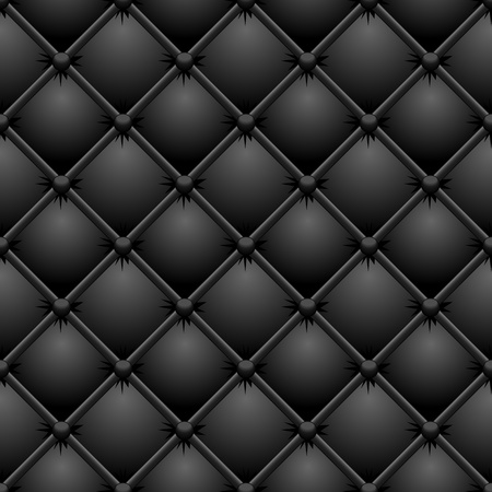 Buttoned black leather texture  のイラスト素材