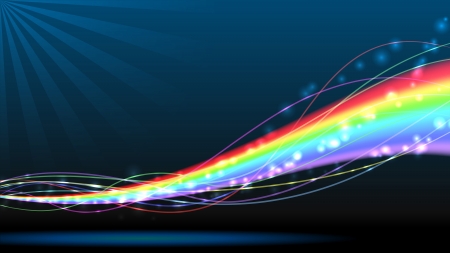 Colorful rainbow horizontal background with copy space  のイラスト素材