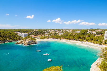Cala Galdana - one of the most popular beaches at Menorca island, Spain の写真素材