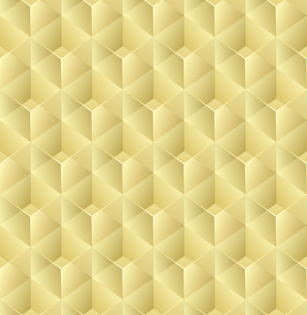 Seamless 3D yellow glass cubes vector pattern のイラスト素材