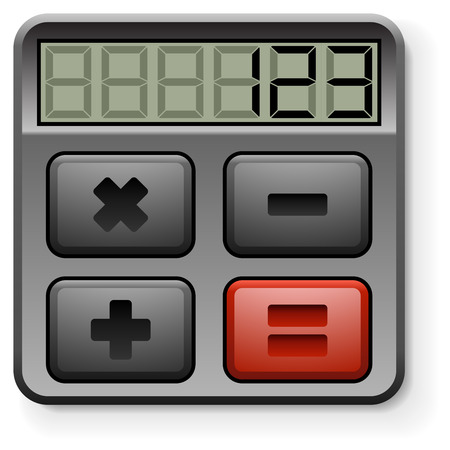 Abstract calculator icon isolated on white background のイラスト素材
