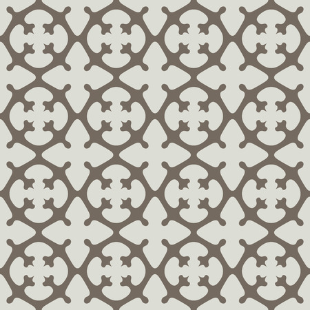 Seamless beige symmetrical vector pattern のイラスト素材