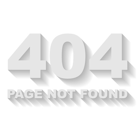 Page not found error vector template with white background のイラスト素材