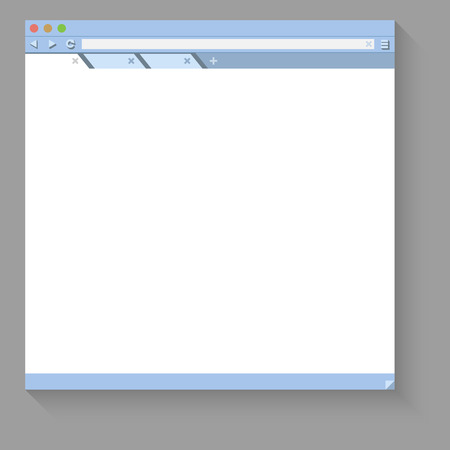 Web browser flat vector template with white copy space のイラスト素材