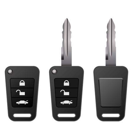 Car key isolated on white background vector illustration のイラスト素材