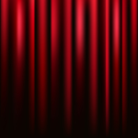 Red velvet curtain vector square texture.のイラスト素材