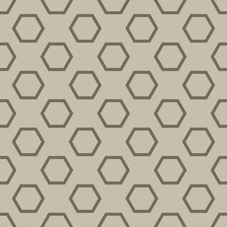 Abstract beige hexagon vector pattern.のイラスト素材