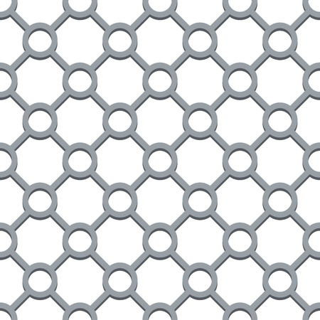 Seamless circle and diamond shapes grill vector pattern.のイラスト素材
