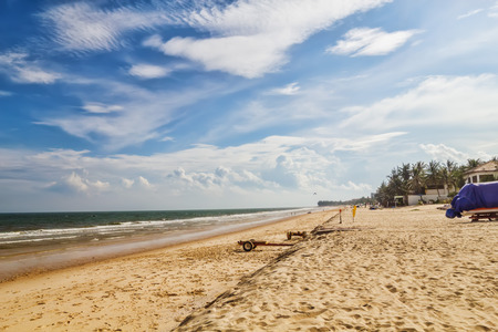 Muine beach in sunny day, Vietnam. Favourite place for kite surfing.の写真素材