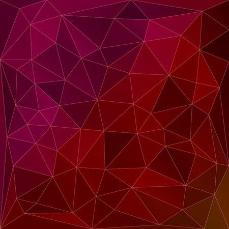 Abstract red and purple triangles square vector background.のイラスト素材