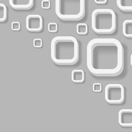 Abstract 3D rounded corner squares vector background.のイラスト素材