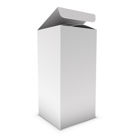 Blank vertical box vector template.のイラスト素材