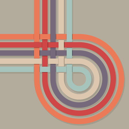 Retro color stripes loop vector background.のイラスト素材