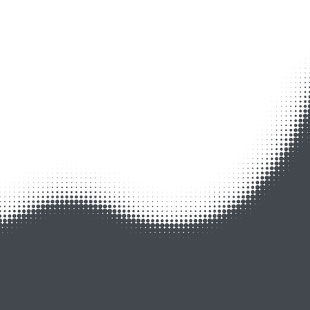 Black and white halftone wave design with copy space. Vectorのイラスト素材