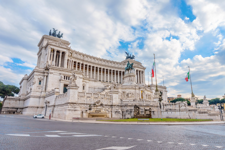 Altare della Patria or Victor Emmanuel II Monument on Piazza Venezia in the center of Rome, Italy.