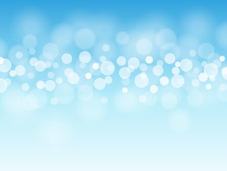Blue sky summer bokeh background. Vector illustration.のイラスト素材
