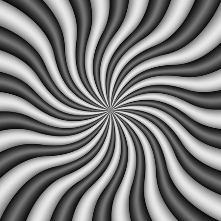 Radial Black and White Swirl Background. Vector Illustration.のイラスト素材