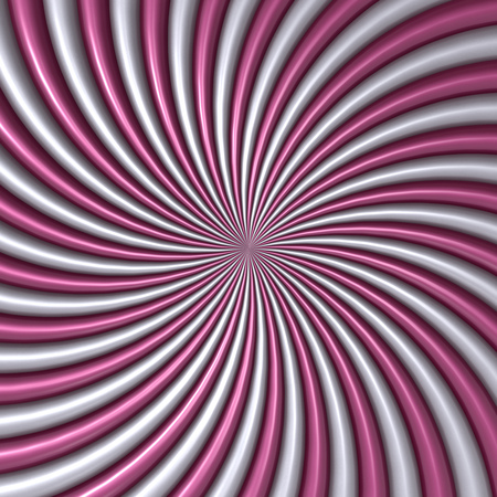 Pink and White Candy Twist Background. 3D Illustration.の写真素材