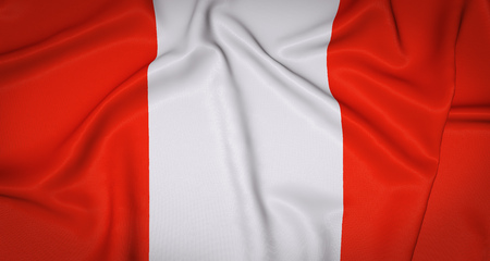 Austria National Flag Background. Wrinkled Austrian Banner Backdrop. 3D Illustration.の写真素材
