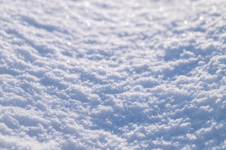 Snow Cover Close-up Bokeh Background. Winter Backdrop.の写真素材